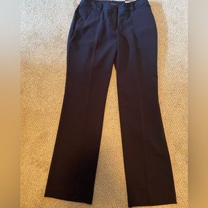 Sixe 6 curvy, navy blue suit pants.